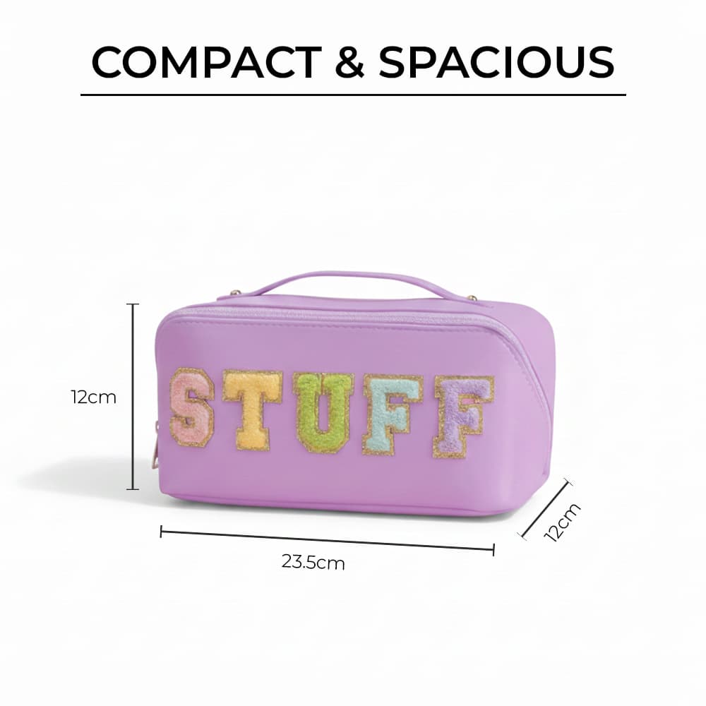 Ferixo™ Allure Series – Embroided Cosmetic Travel Bag - 3