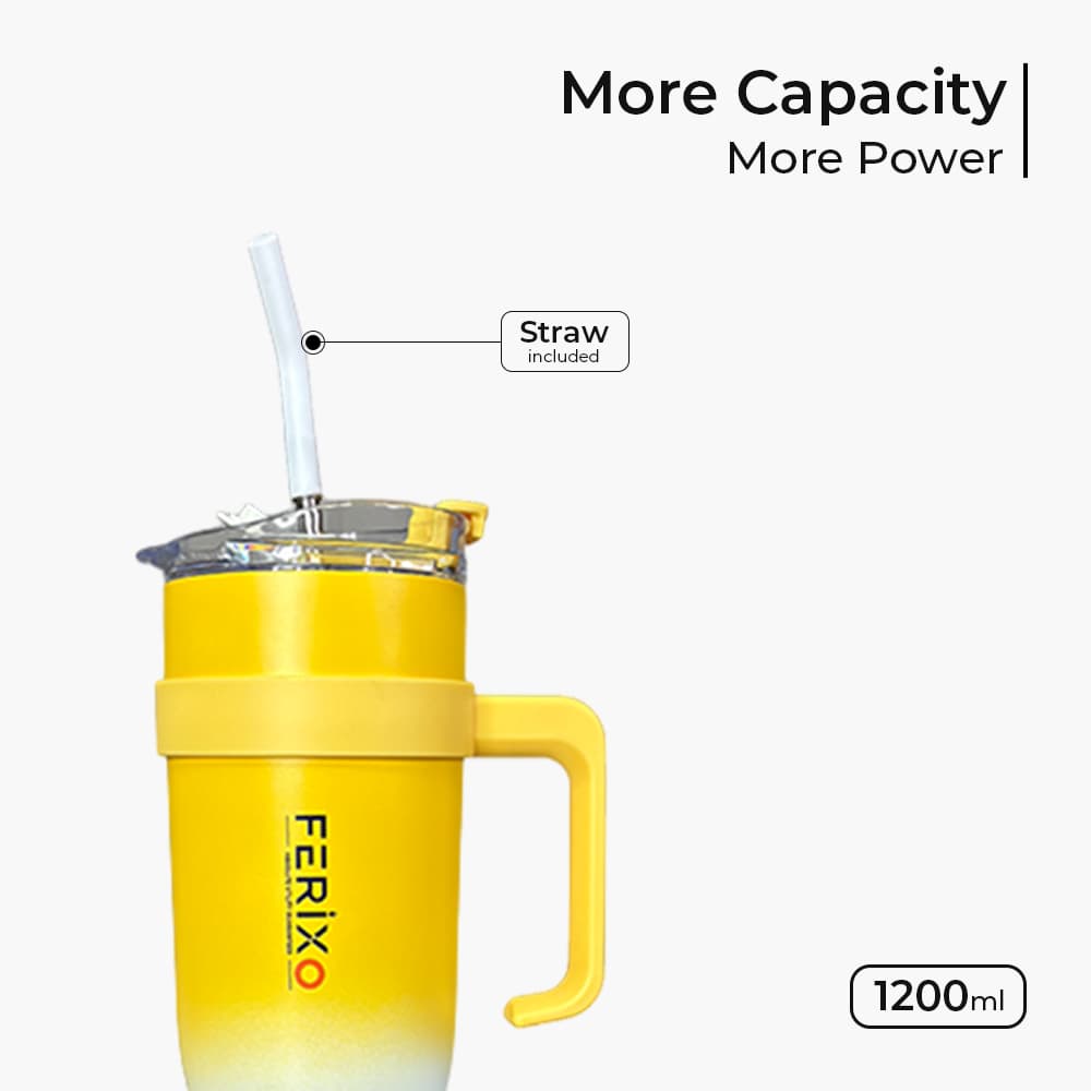 Ferixo™ Hydro pro Tumbler | Compact Reusable Tumbler – Spill-Resistant Drinking Cup with Lid for Gym,Outdoor, Work & Travel | - 2