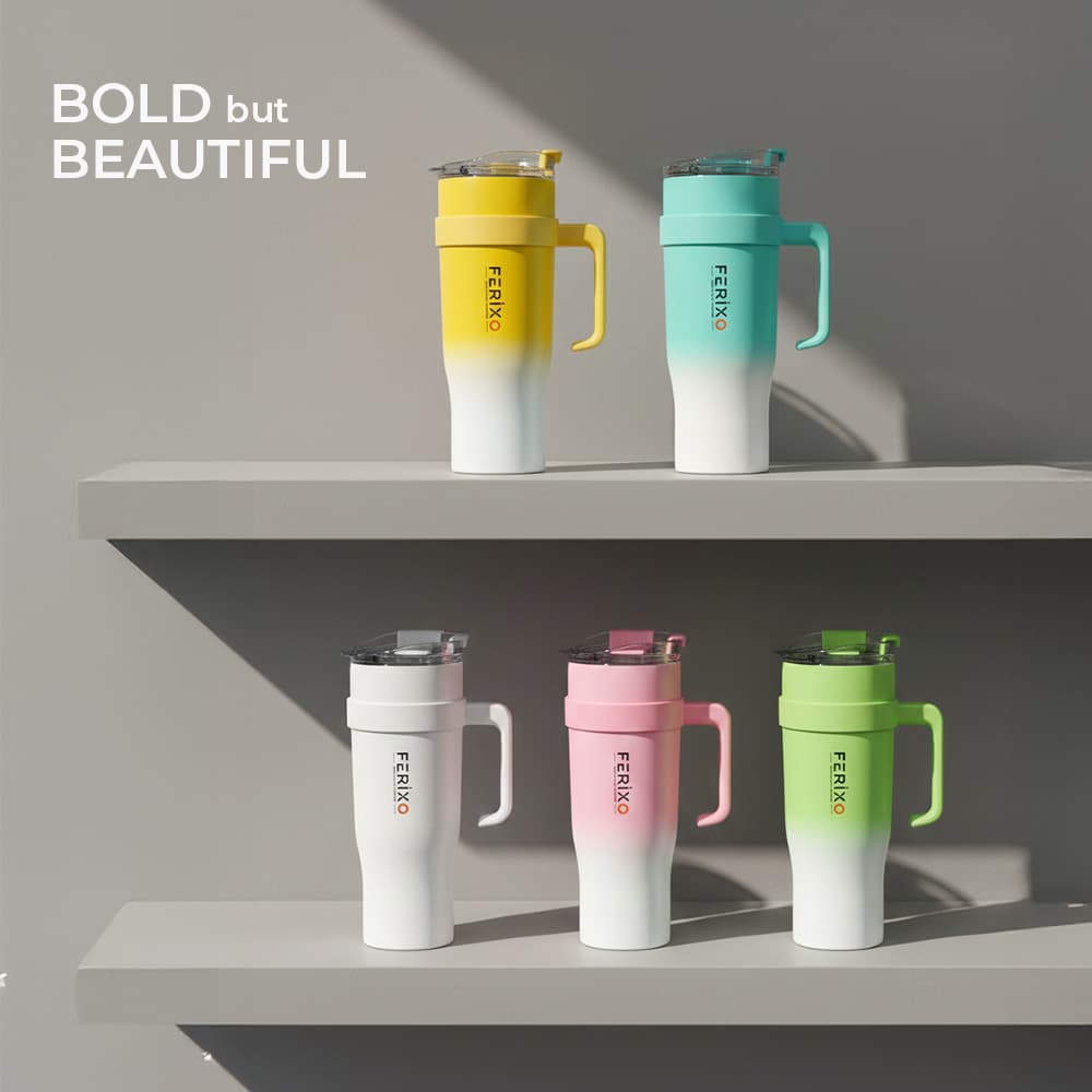 Ferixo™ Hydro pro Tumbler | Compact Reusable Tumbler – Spill-Resistant Drinking Cup with Lid for Gym,Outdoor, Work & Travel | - 5