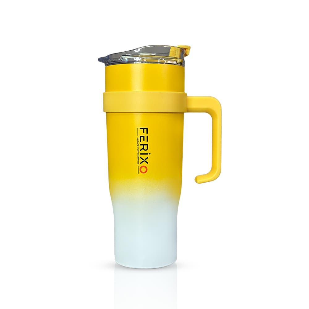 Ferixo™ Hydro pro Tumbler | Compact Reusable Tumbler – Spill-Resistant Drinking Cup with Lid for Gym,Outdoor, Work & Travel | - 0